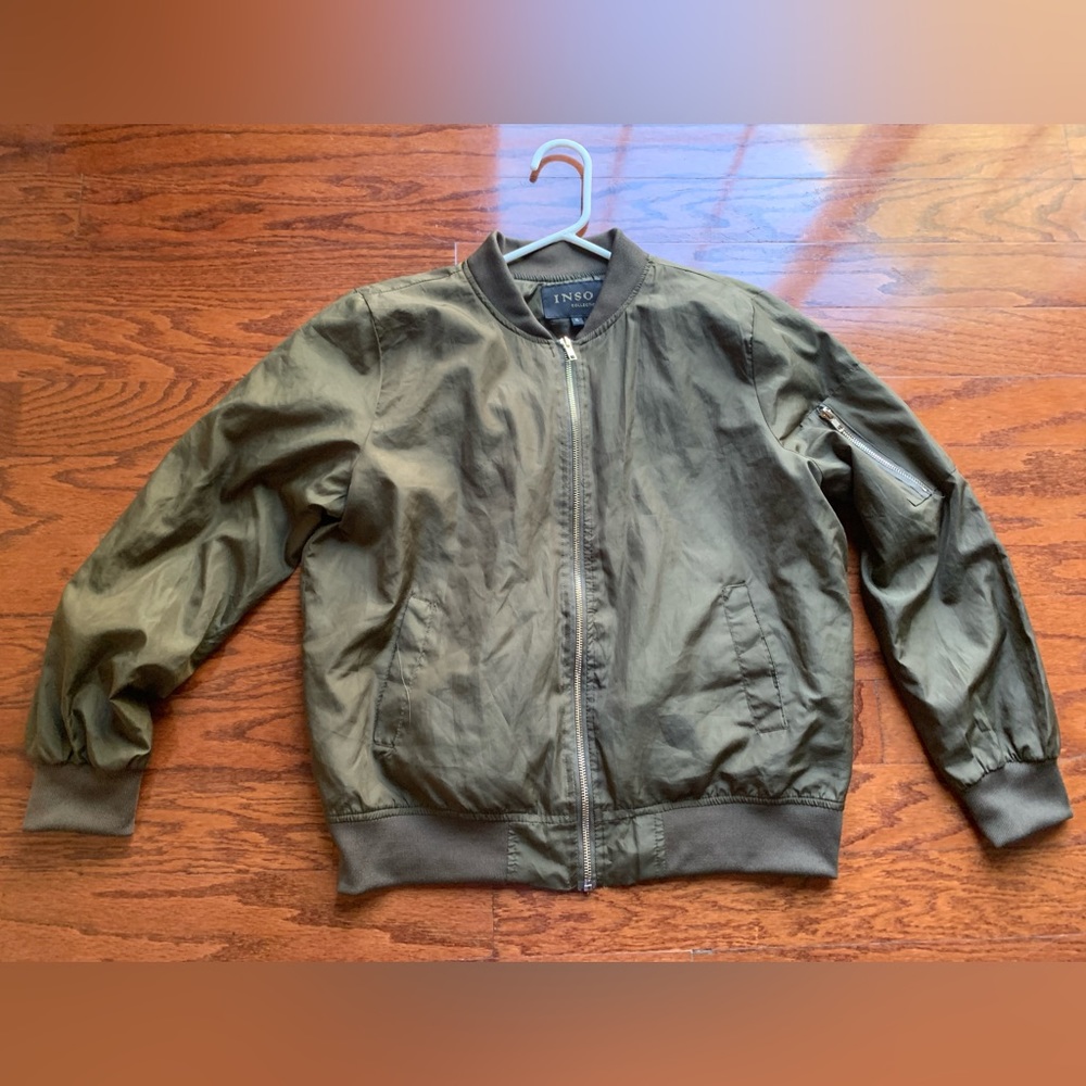 Inso Collection Women’s Bumper Jacket Army Green Size XL